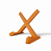 Platenstandaard kruis, vinyl houder gekleurd - Afbeelding 5